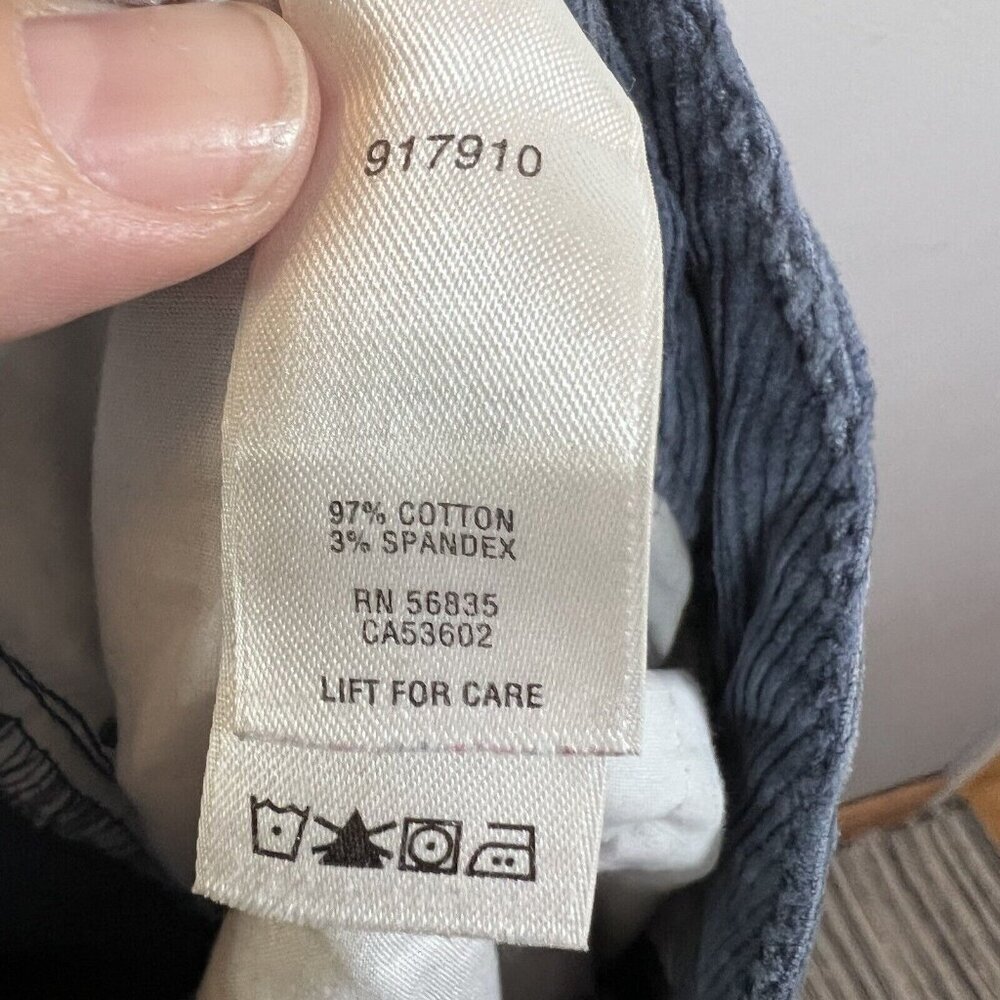 Cabela's Women's Blue Corduroy Straight Leg Stretch Pants Women’s Size 18 - Picture 5 of 9